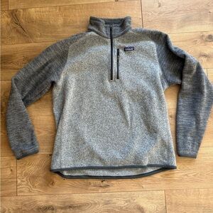 Patagonia xl men’s better sweater fleece Gray Jacket quarter zip